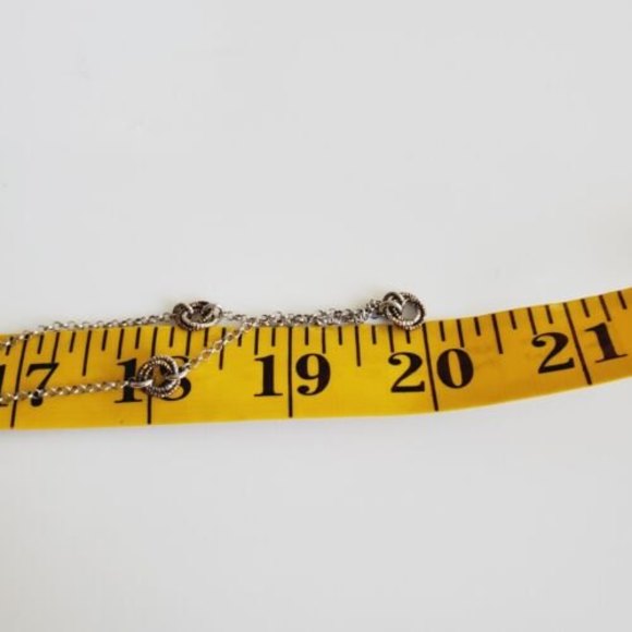 Frederic Duclos Sterling Silver Love Knot 40 in Long Necklace - Picture 9 of 9